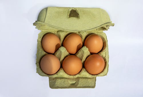 Free stock photo of box, brown eggs, chicken eggs