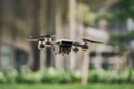 Black and Silver Drone Quadcopter