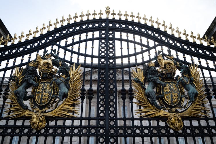 Close-Up Of Gate Of Buckingham Palace