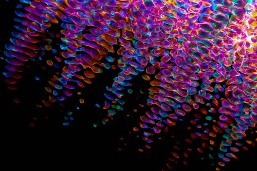 Rainbow Digital Art in Close Up Shot