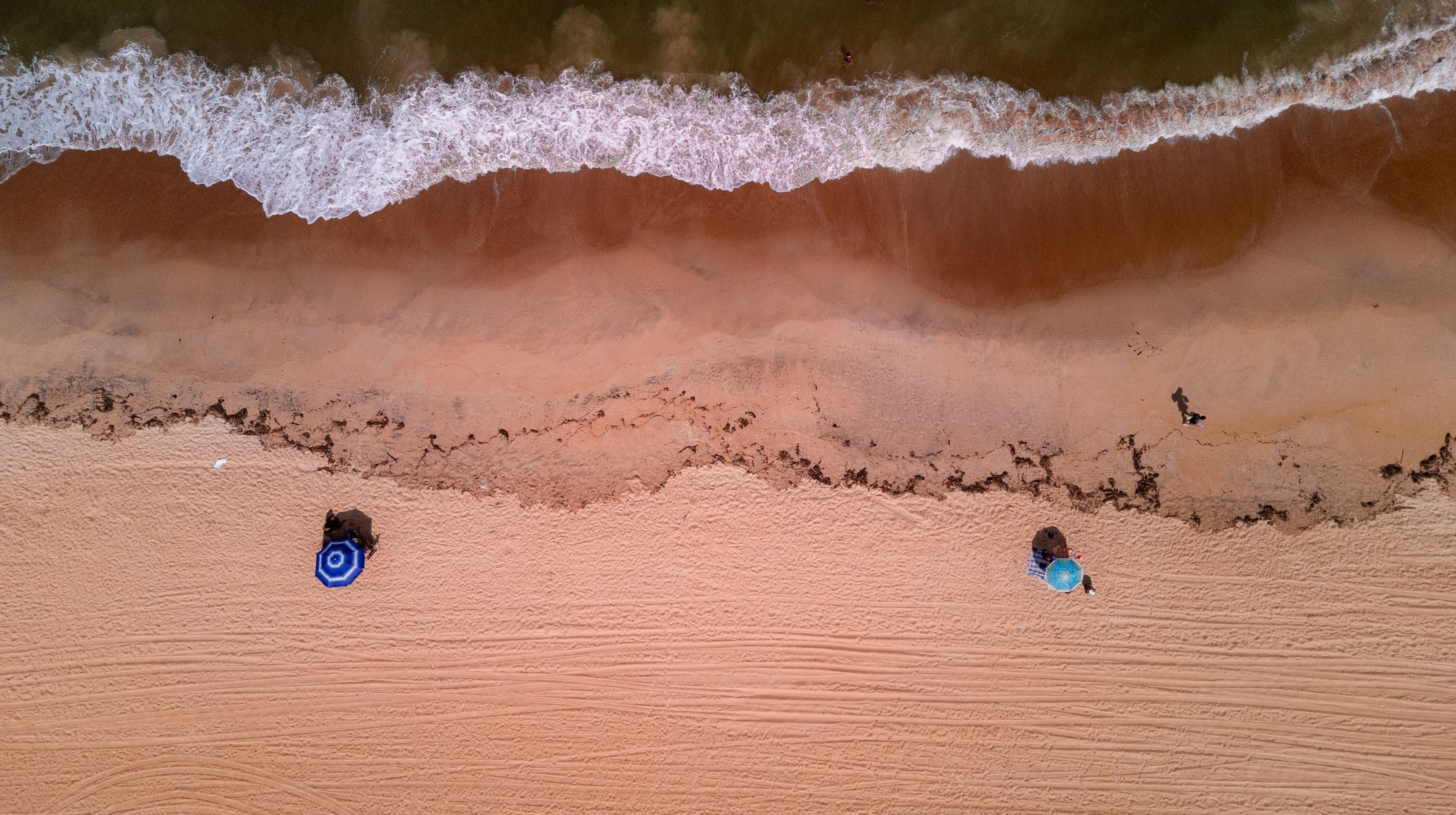 Aerial drone photo of a Florida beach and coastline