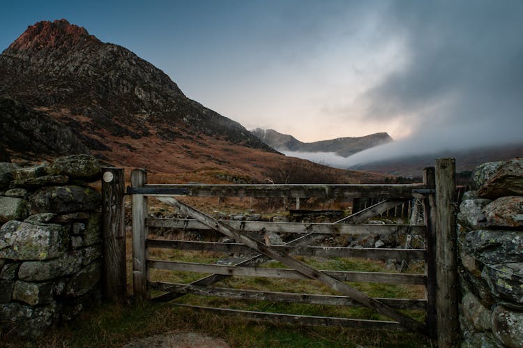 Gate To Pasture Near Mountain