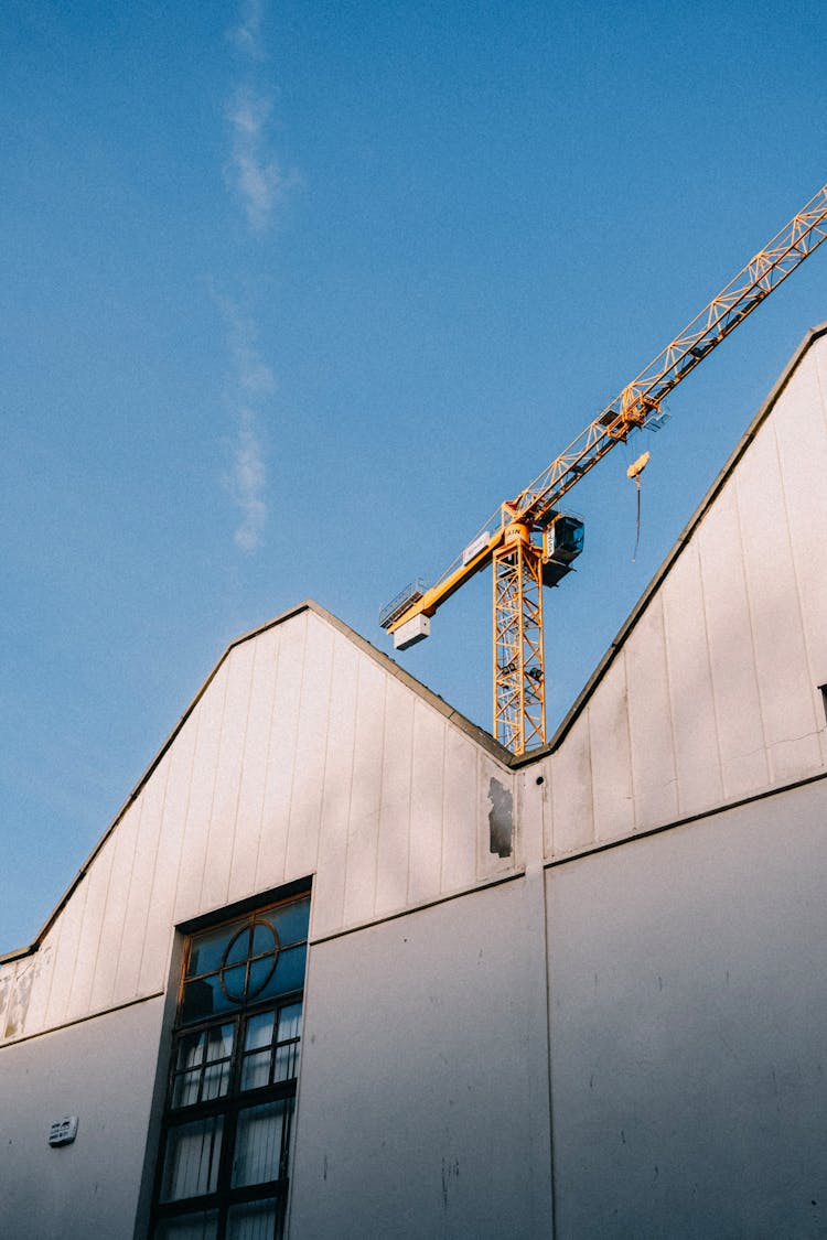 Tower Crane On Construction Site