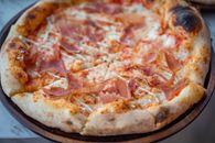 Classic Pizza Baked and Cut in Triangular Servings