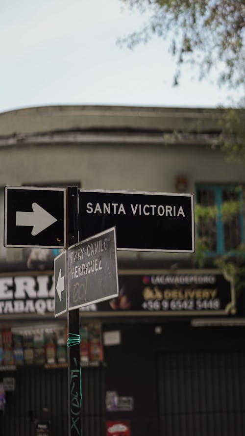 Directional Sign in City 