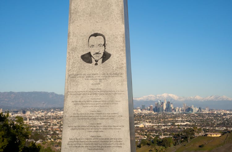 Gray Concrete Monument Under The Blue Sky