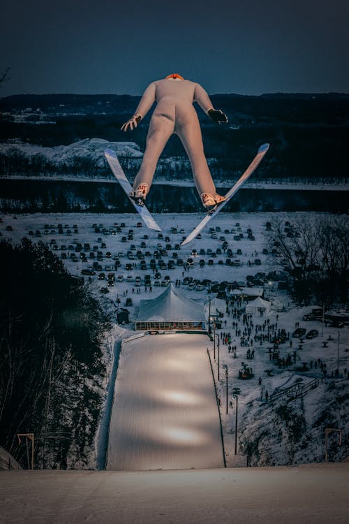 Kostenloses Stock Foto zu athlet, olympia, skispringen