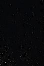 Water Droplets on Black Surface
