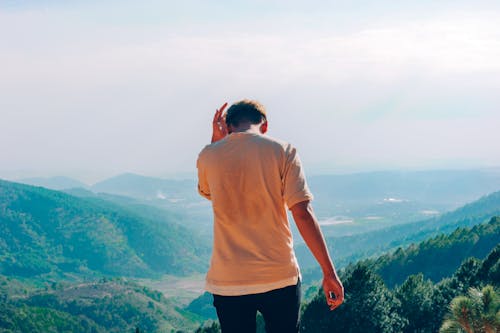 Person Wearing Brown Shirt