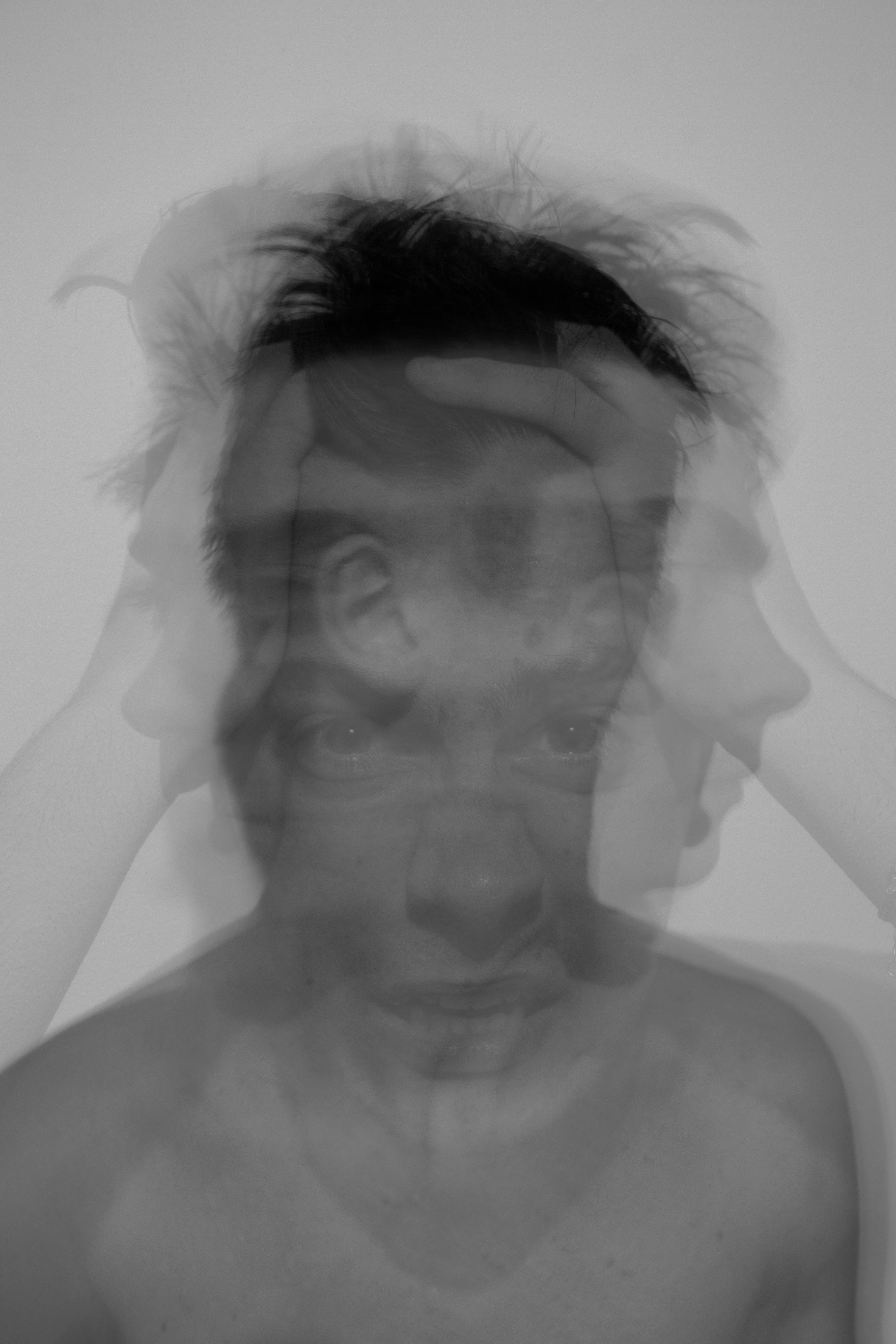 blurred portrait of a man