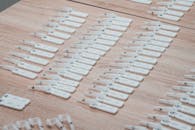 Covid Tests on a Wooden Table