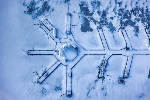 Piers of a Frozen Harbor