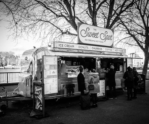 People Buying from a Food Truck