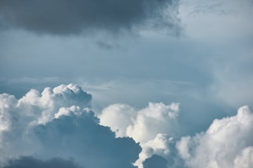 White Clouds and Blue Sky