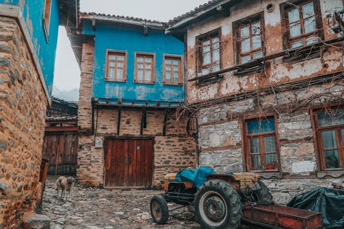 A Broken Tractor in the Off Road