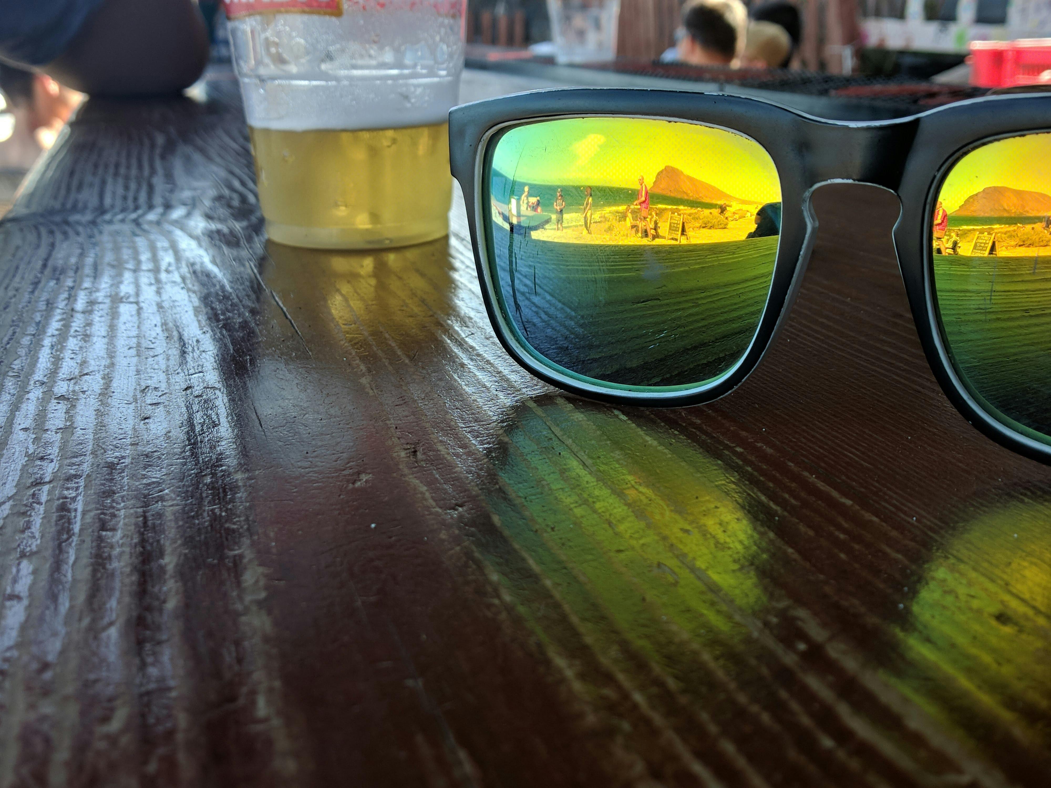 Free stock photo of beach, beer, eye glasses