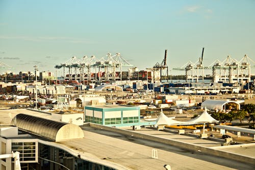 Free A Seaport in the City Stock Photo