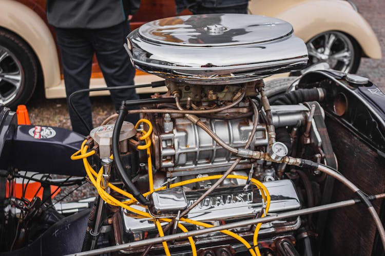 Engine Of A Racing Car