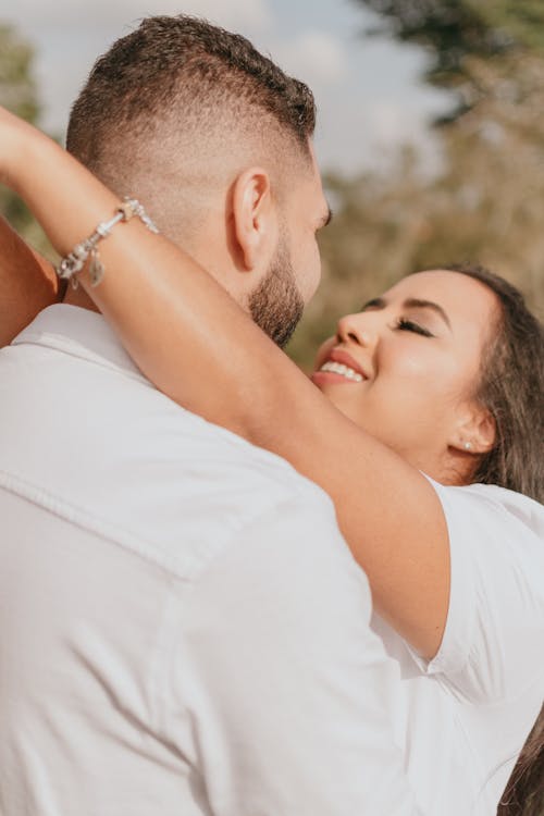Free Close-up Photo of an Affectionate Couple  Stock Photo