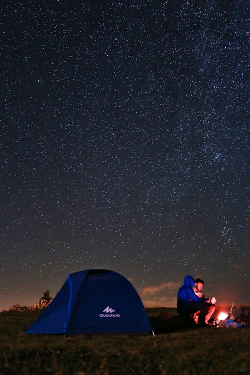 Free People on Camping Stock Photo