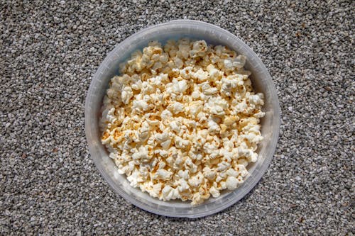 Free 
A Close-Up Shot of a Bucket of Popcorn Stock Photo