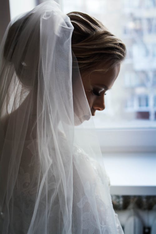 A Woman in White Wedding Dress