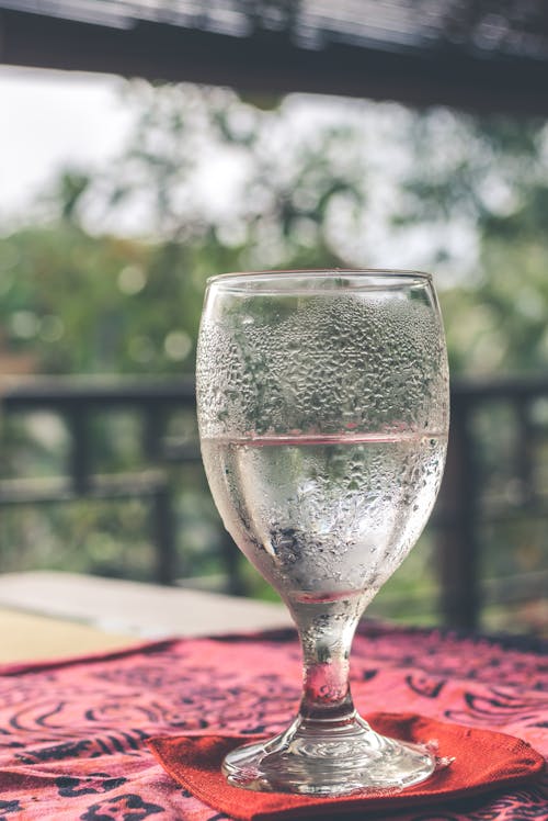 Free Wine Glass Filled With Water Stock Photo