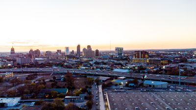 San Antonio, Texas skyline at sunset