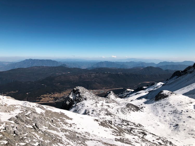 Snow Capped Mountain Top