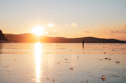 Gratis lagerfoto af hav, landskab, morgengry