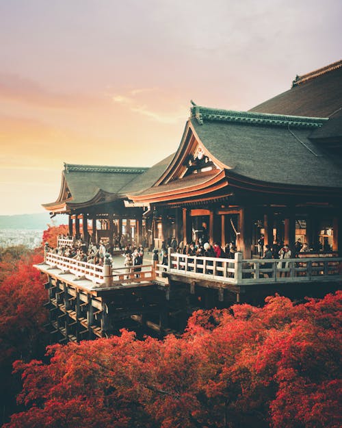 Free Kiyomizu-dera in Kyoto Japan Stock Photo