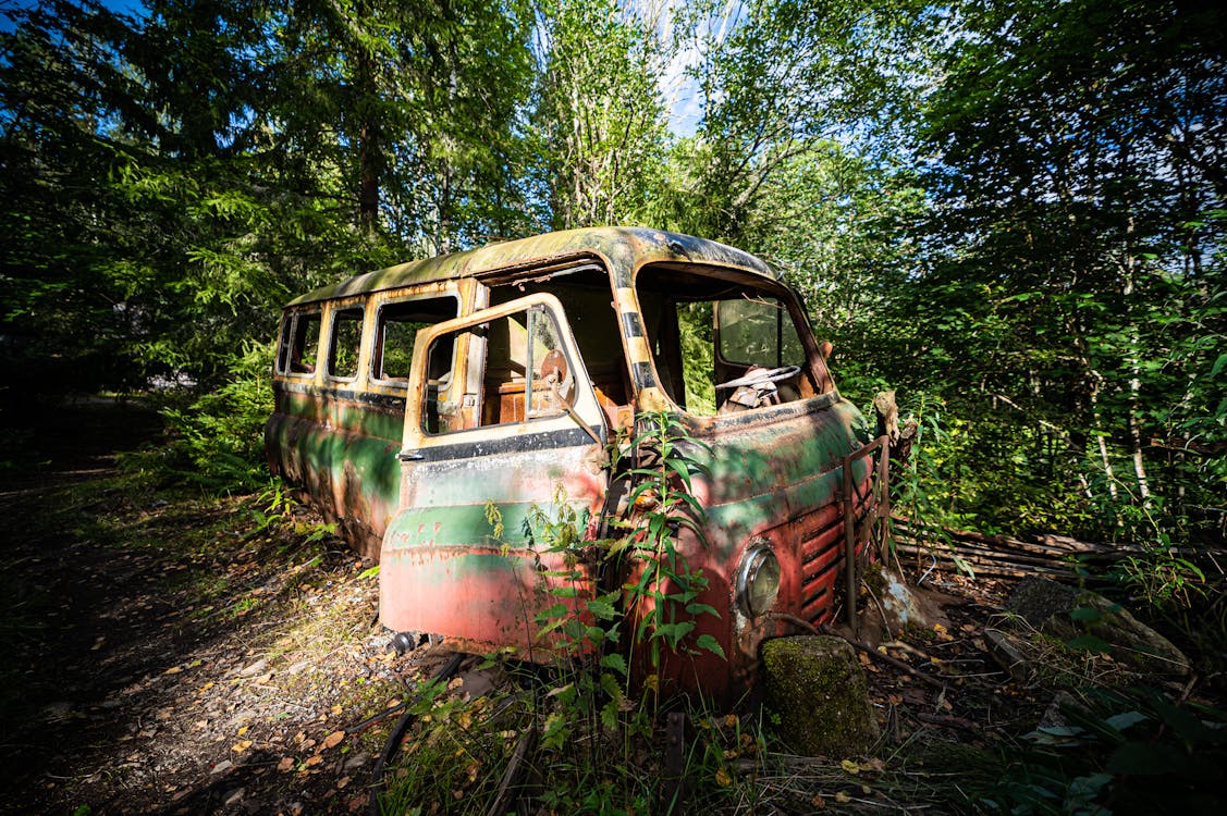 Free stock photo of abandoned, car, old car