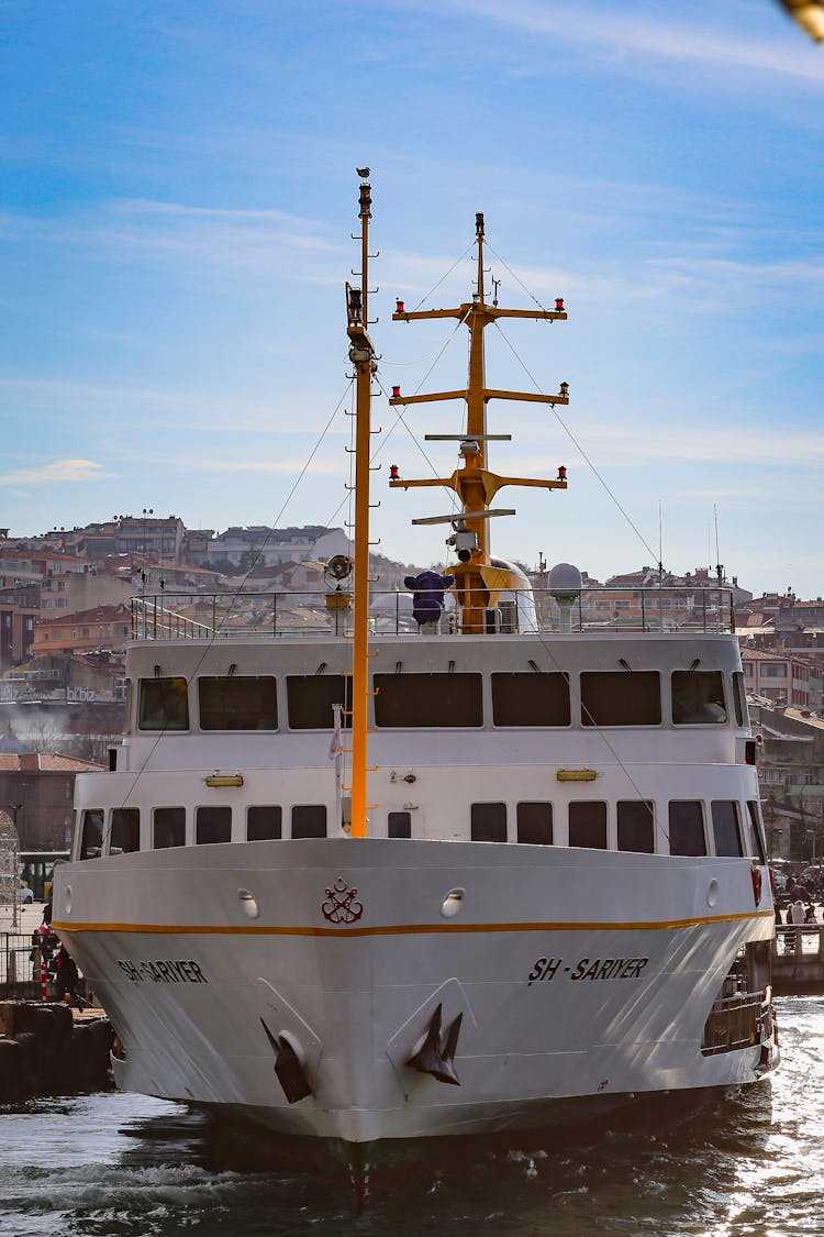 White Ship On Water