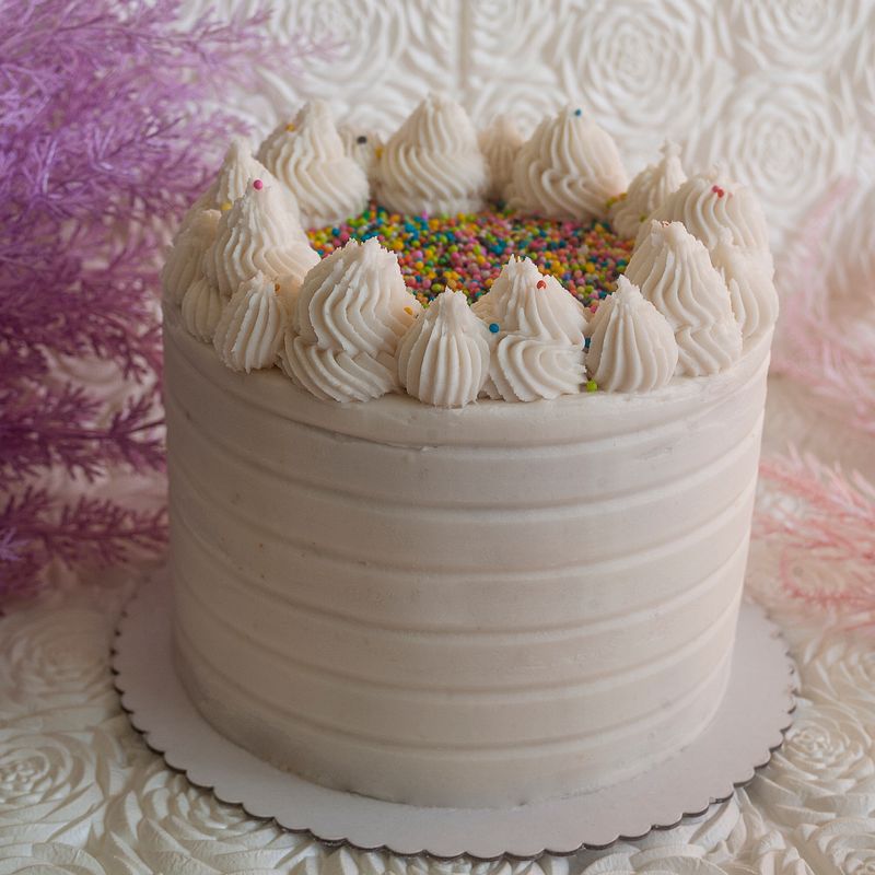 Classic Vanilla Birthday Cake