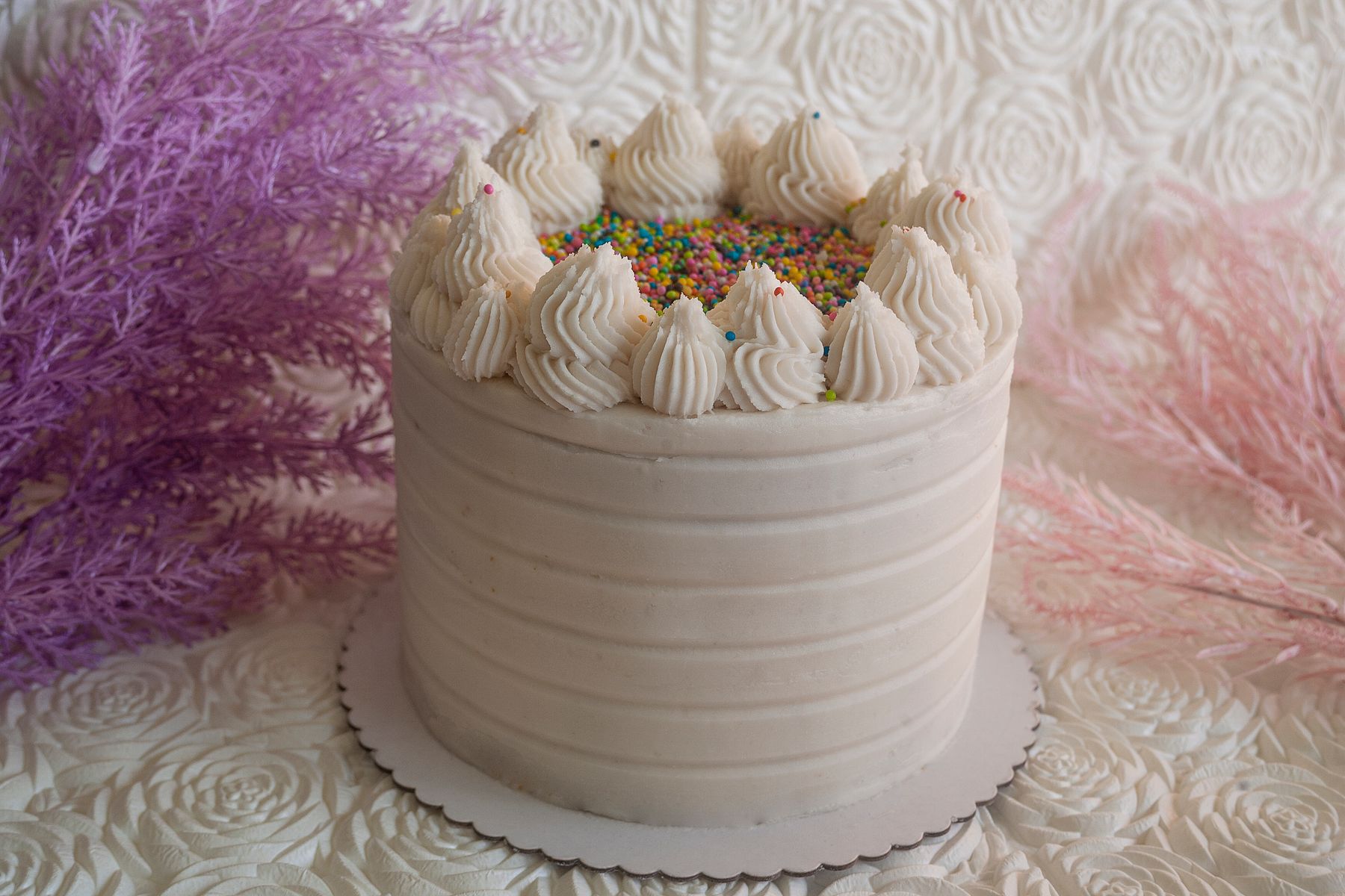 Classic Vanilla Birthday Cake