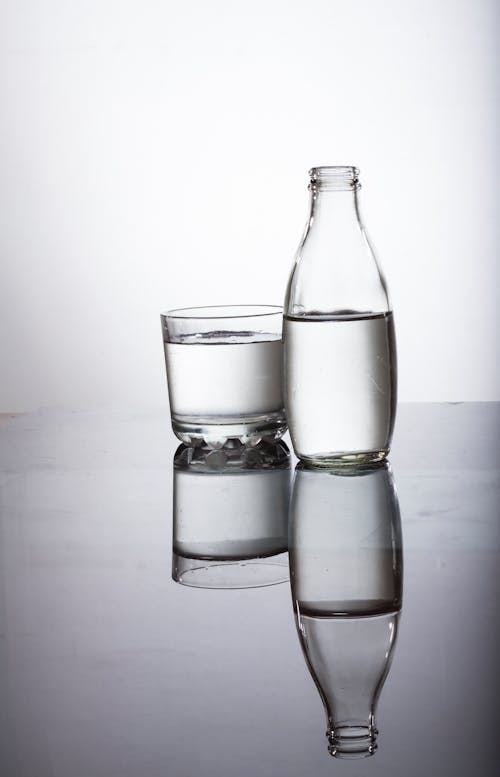 Free stock photo of bottle, glass, shadow