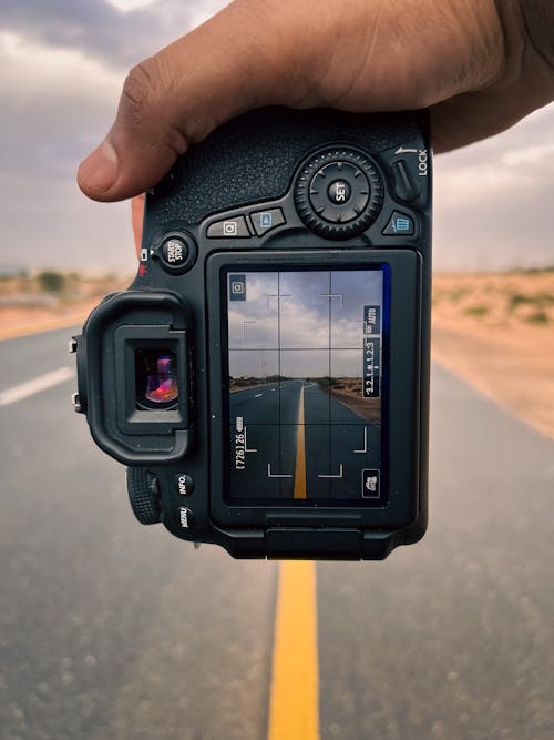 Free stock photo of cannon, dslr camera, road travel