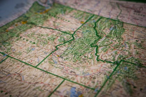 Gratis Mappa Di Idaho Foto a disposizione