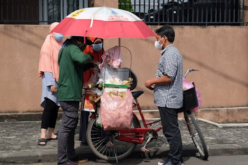 People Buying Street food