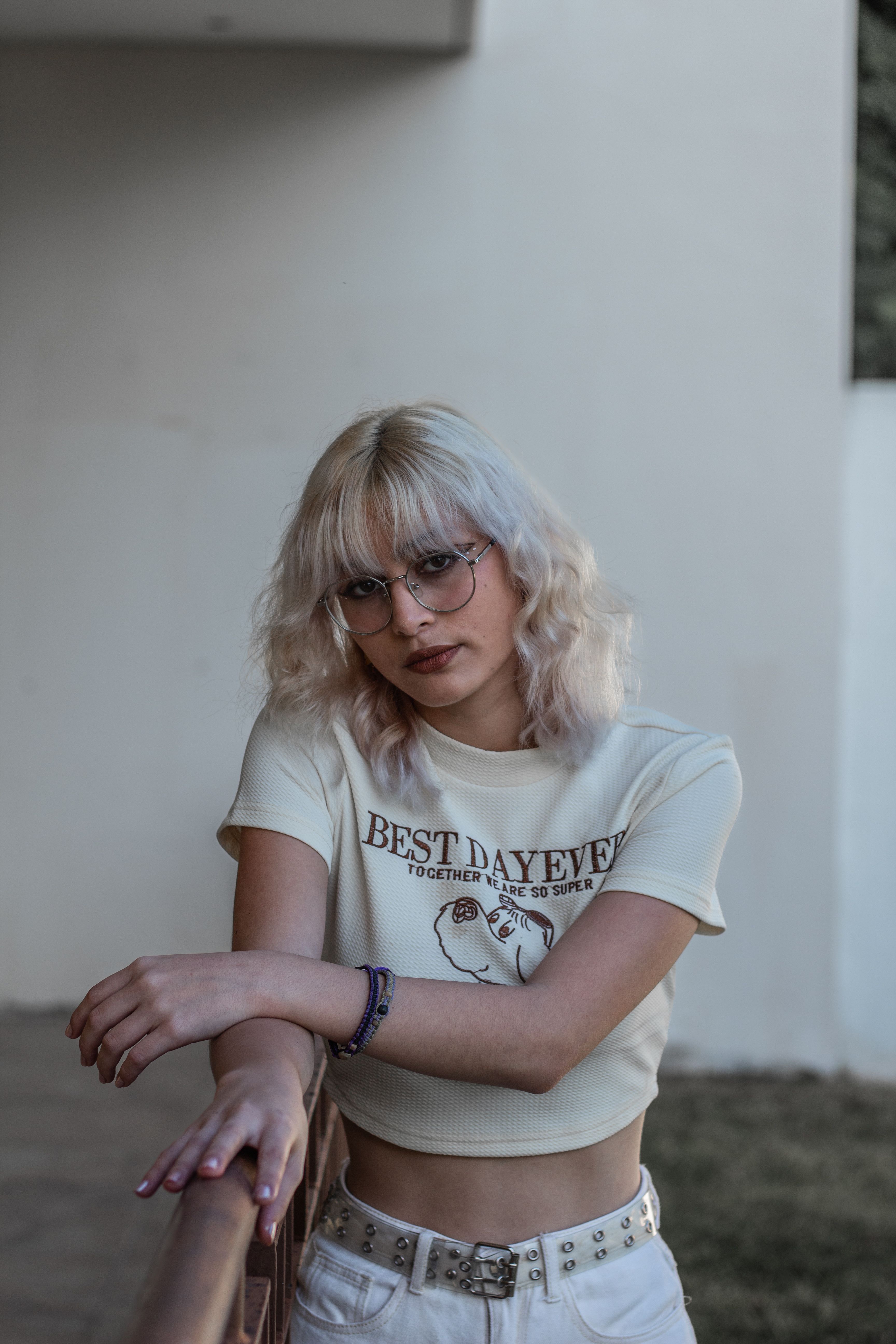 Cropped Bege Estampado