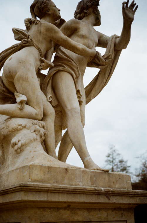 Free Detailed view of a classical marble sculpture located in Warsaw, Poland. Stock Photo