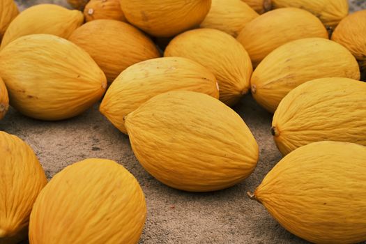 Yellow Fruits on Ground