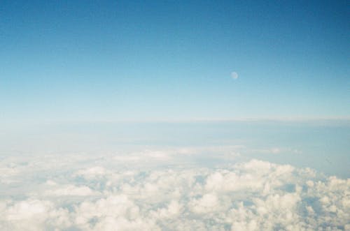 White Clouds under the Blue Sky