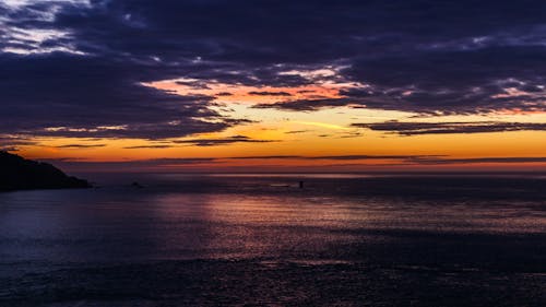 Photos gratuites de à contre-jour, bord de mer, coucher de soleil