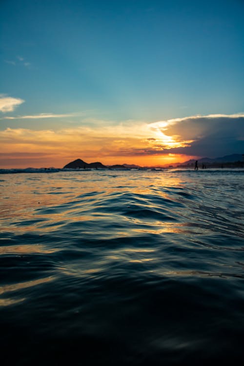 Cloud on Sky over Sea at Sunset