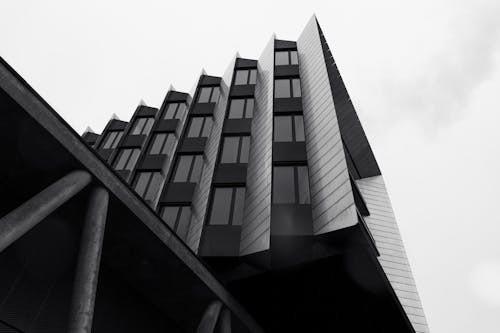 Grayscale Photo of an Architectural Building