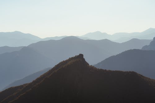 Hazy view of Mountain Ranges 