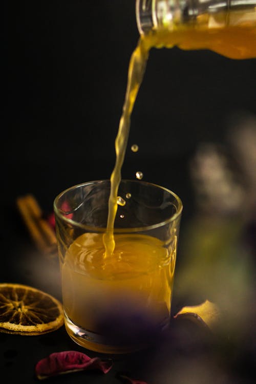 Gratis lagerfoto af appelsinjuice, drikkeglas, forfriskning