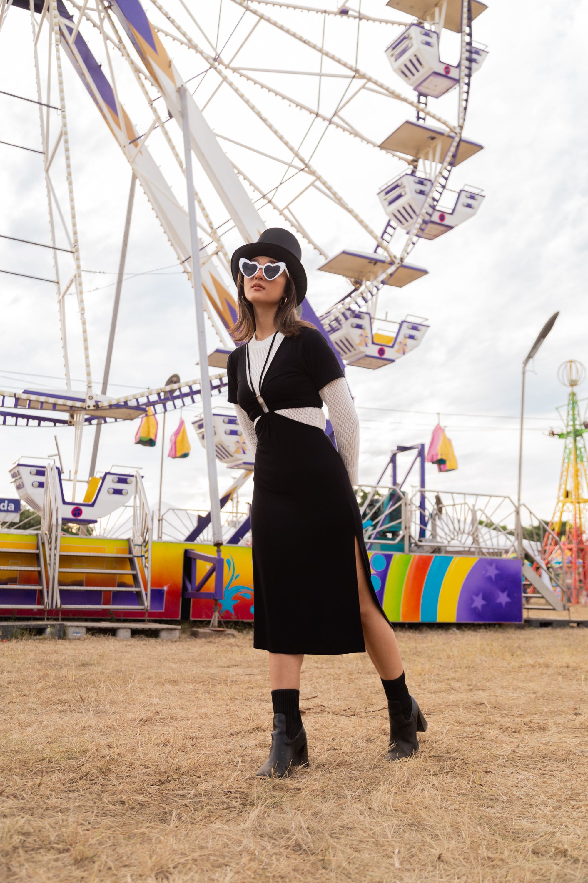 Vestido Midi Canelado