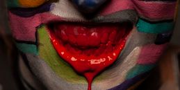 Red Lips With Blue Eyes